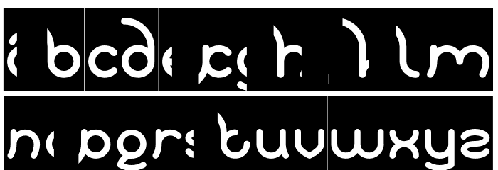 Polysoup-Inverse Font LOWERCASE