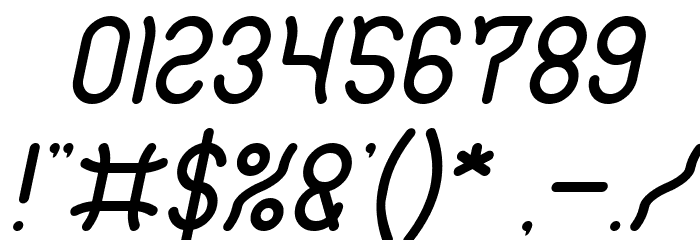 Polysoup Italic Font OTHER CHARS