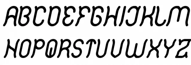 Polysoup Italic Шрифта ВЕРХНИЙ