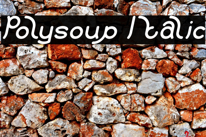 Polysoup Italic Example 3