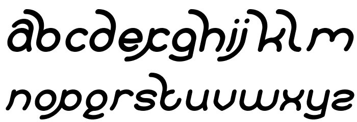 Polysoup Italic Font LOWERCASE
