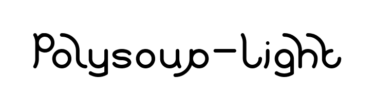 Polysoup-Light  font caratteri gratis