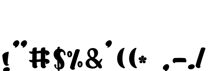 Polythem Font OTHER CHARS