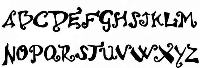 Polywog Schriftart Groß