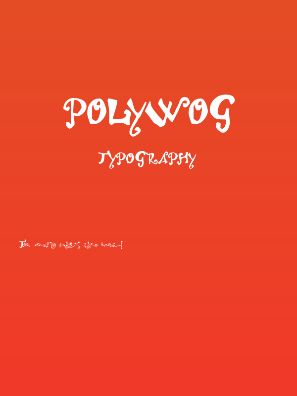 Polywog Poster
