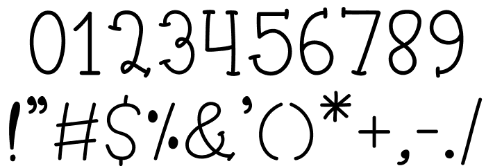 Pom Pom Font OTHER CHARS