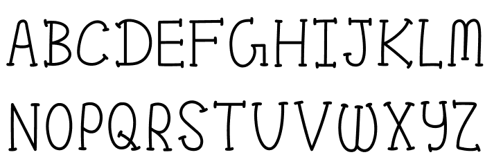 Pom Pom Font LOWERCASE
