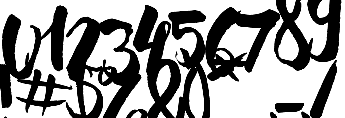 Pomah Type Font OTHER CHARS