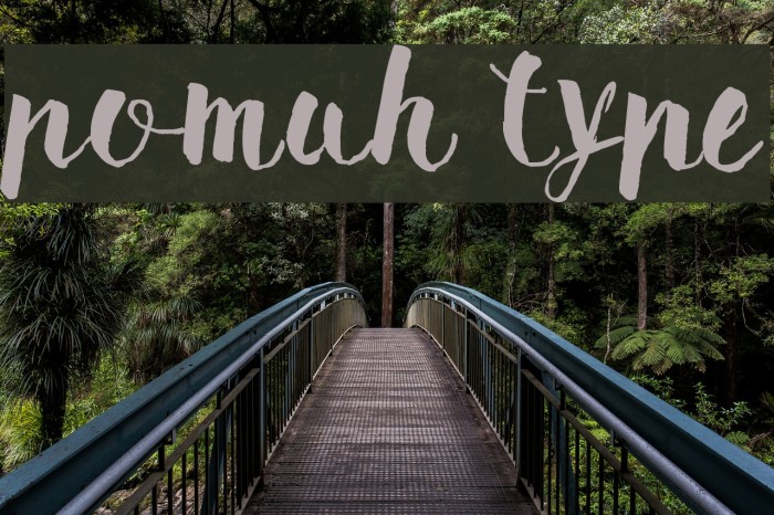 Pomah Type Font examples