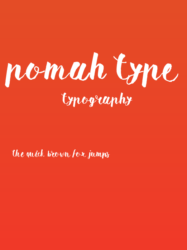 Pomah Type Poster