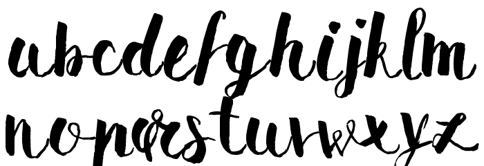 Pomah Type Font LOWERCASE