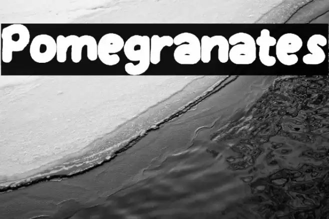 Pomegranates خط examples