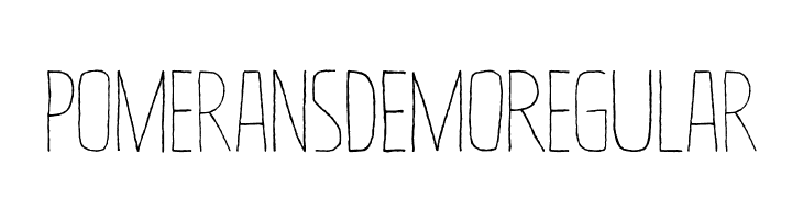 Pomerans DEMO Regular Schriftart