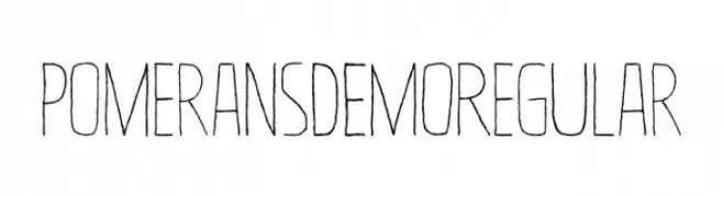 Pomerans DEMO Regular  Frei Schriftart Herunterladen