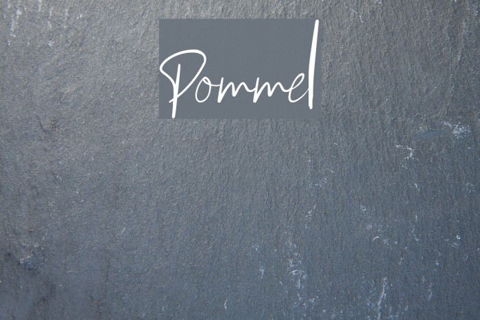 Pommel Font examples