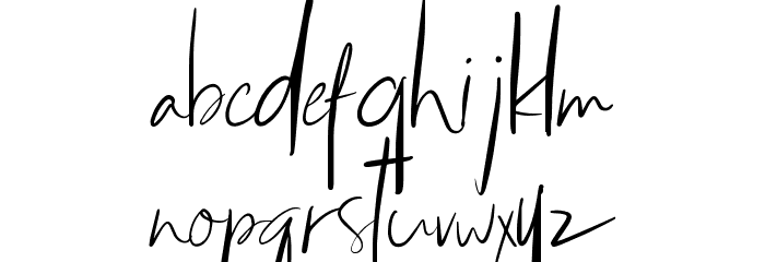 Pommel Font LOWERCASE