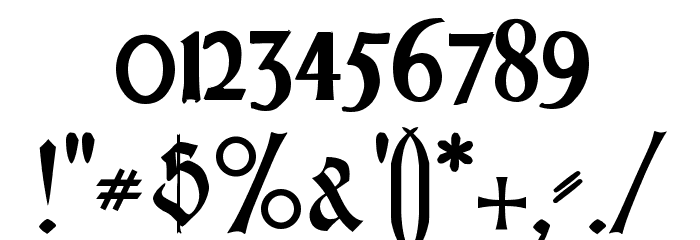 PommernGotisch Font OTHER CHARS