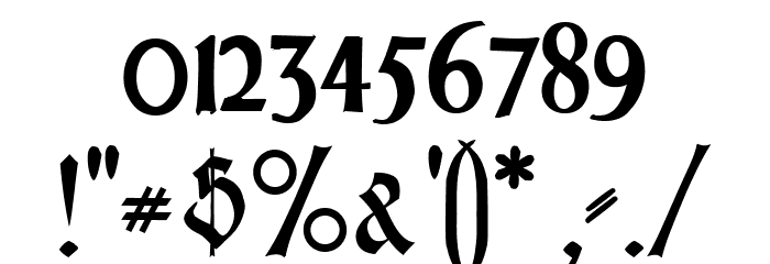 PommernGotisch Font OTHER CHARS