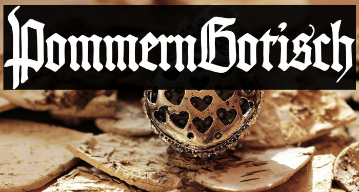 PommernGotisch Font examples