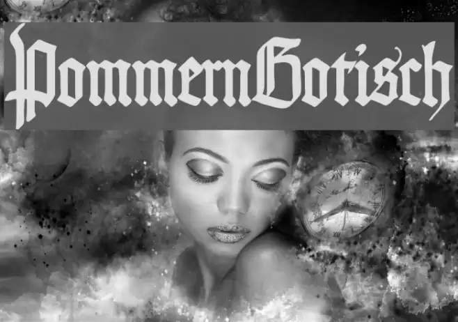 PommernGotisch Font examples