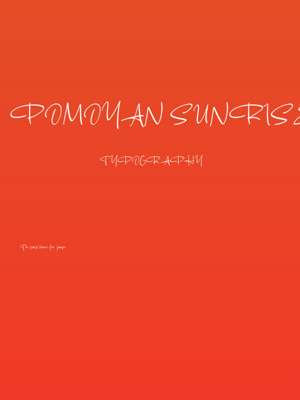 Pomoyan Sunrise Poster