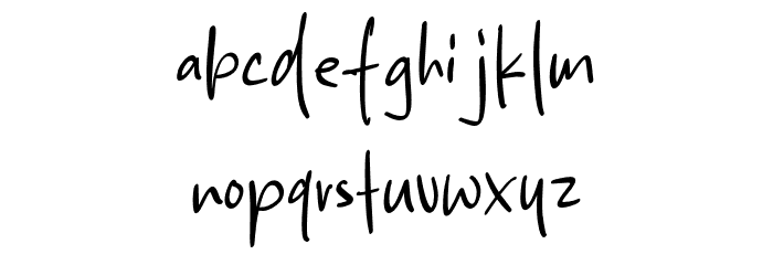 Pomoyan Sunrise Font LOWERCASE