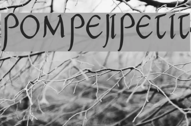 PompejiPetit Font examples