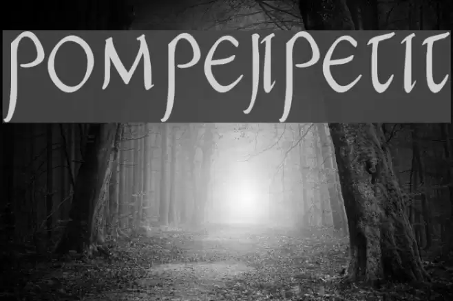 PompejiPetit Font examples