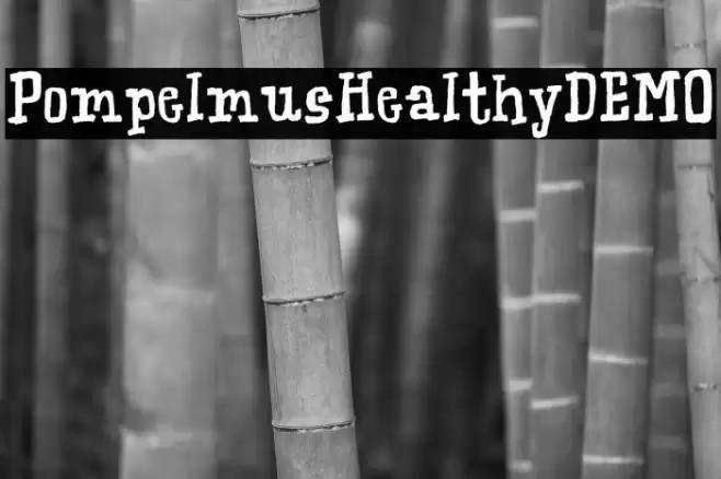 PompelmusHealthyDEMO Font examples