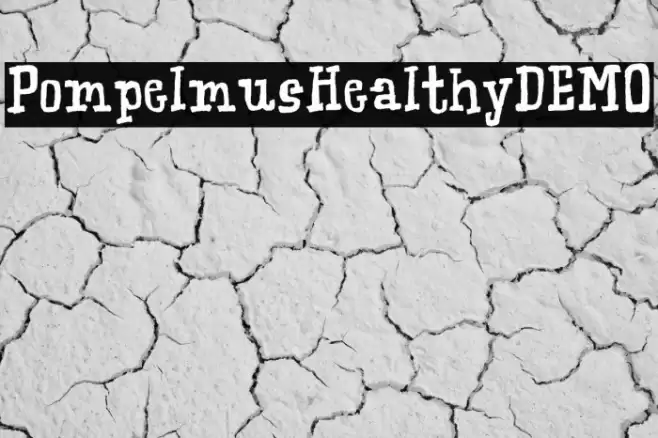 PompelmusHealthyDEMO Font examples