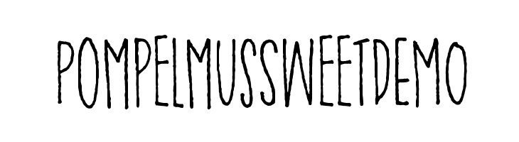PompelmusSweetDEMO  フリーフォントのダウンロード