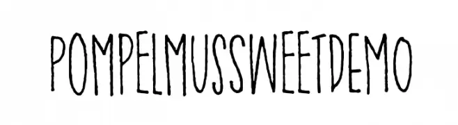PompelmusSweetDEMO  नि: शुल्क फ़ॉन्ट्स डाउनलोड