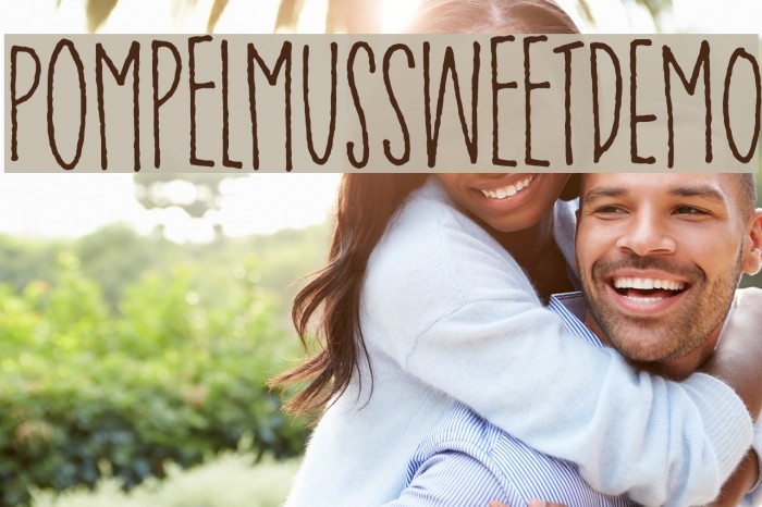 PompelmusSweetDEMO Font examples
