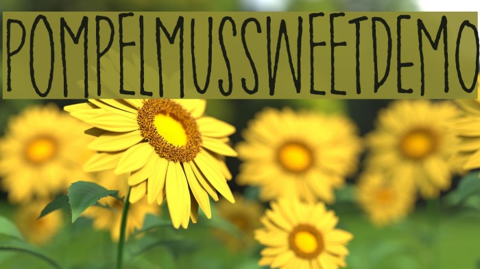 PompelmusSweetDEMO Font examples