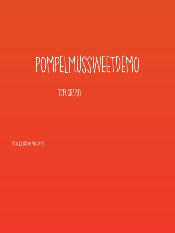 PompelmusSweetDEMO Poster