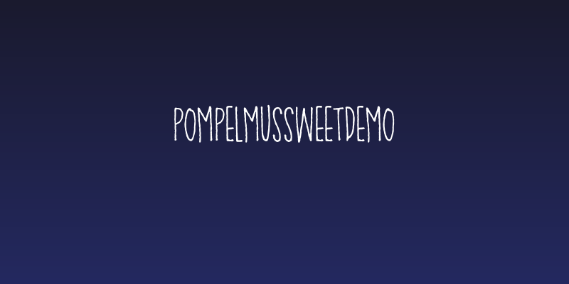 PompelmusSweetDEMO Social Header