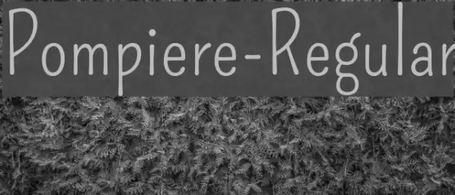 Pompiere-Regular Font examples