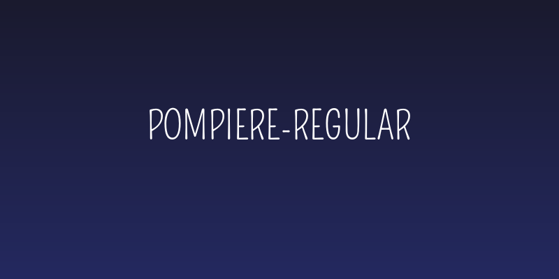 Pompiere-Regular Social Header