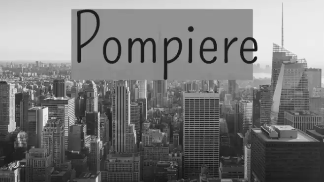 Pompiere Caratteri examples