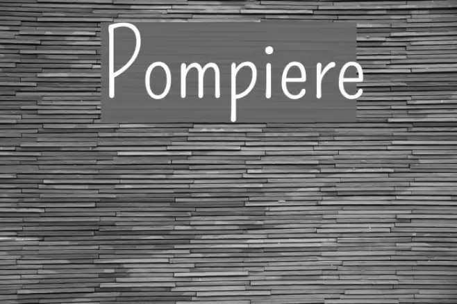 Pompiere Caratteri examples