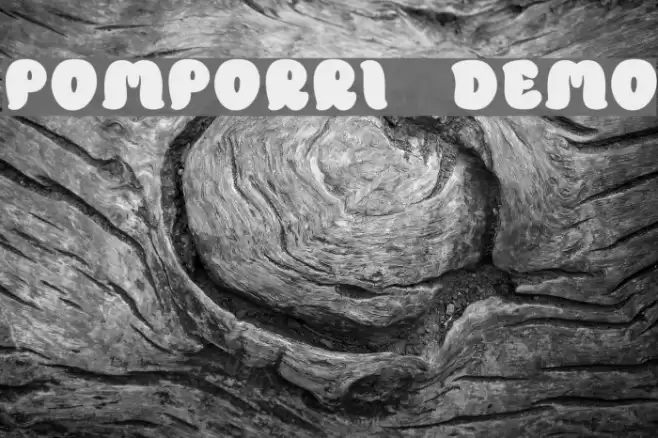 Pomporri Demo Font examples