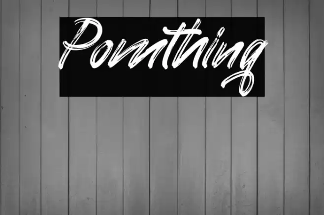 Pomthinq Font examples