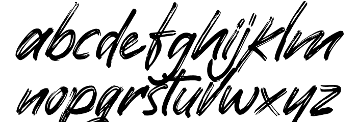 Pomthinq Font LOWERCASE