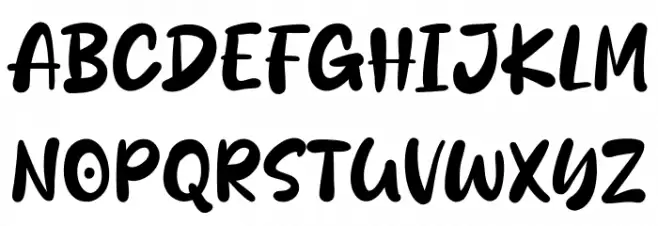 Ponari Schriftart Groß