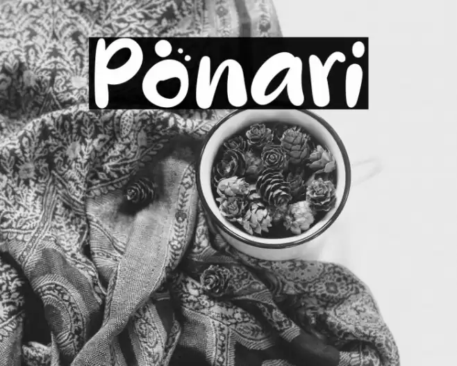 Ponari Font examples