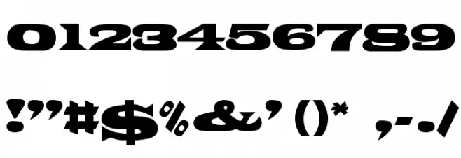 Poncho Regular Font OTHER CHARS