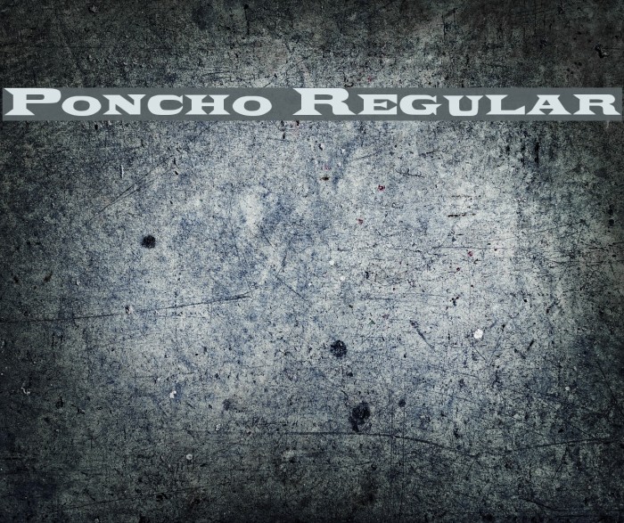 Poncho Regular 字体 examples