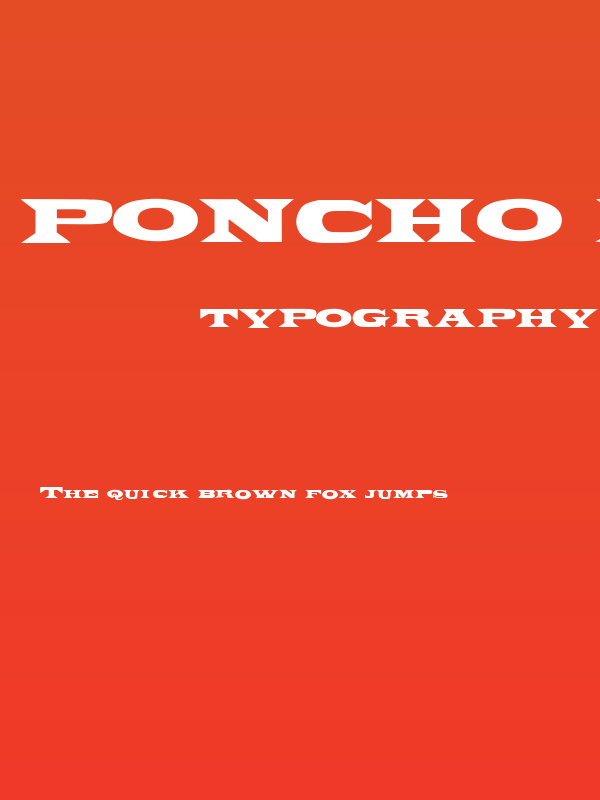 Poncho Regular Poster