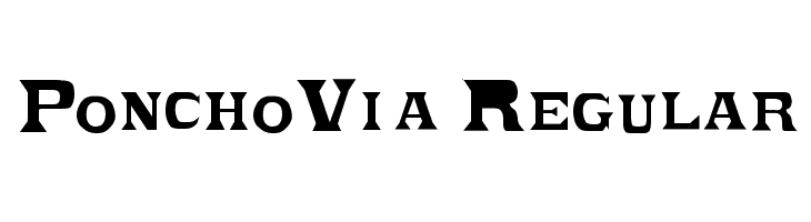 PonchoVia Regular Font