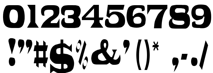 PonchoVia Regular Font OTHER CHARS